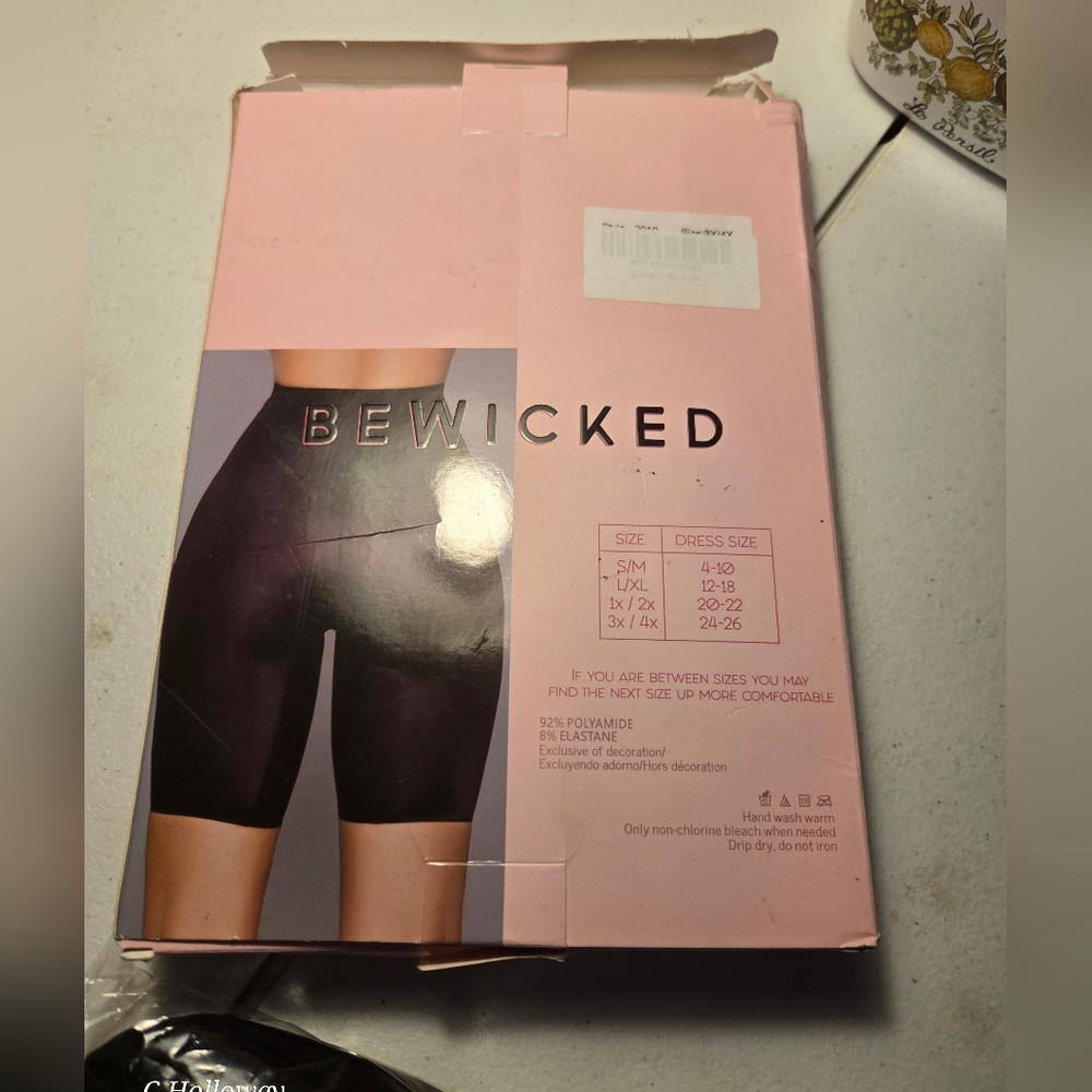 NIB Fashion Nova Bewicked Think Thin Shapewear Short Size 3x/4x Black